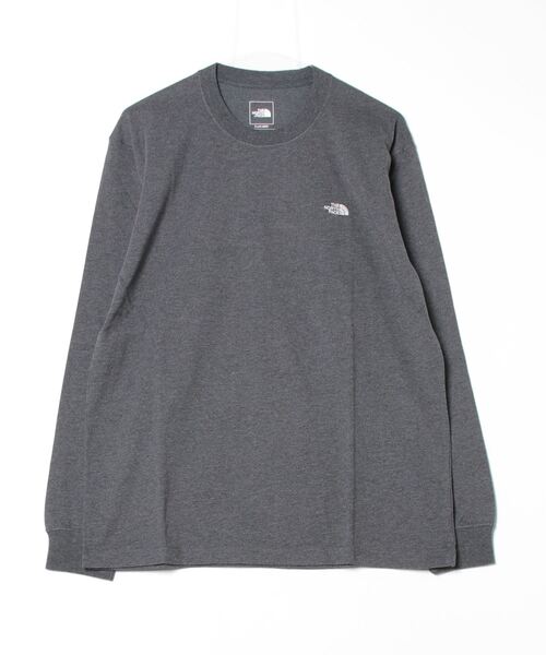 THE NORTH FACE(ザノースフェイス)の「ザ ノース フェイス THE NORTH FACE L/S FD Nuptse Cotton Tee_ロングスリーブフラッシュドライヌプシコットンティー(Tシャツ/カットソー・メンズ・ブラック/グレー/ネイビー/ホワイト/ブルー/オフホワイト・M/L/LL/SS/S/3L)」の4枚目の写真