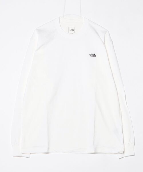 THE NORTH FACE(ザノースフェイス)の「ザ ノース フェイス THE NORTH FACE L/S FD Nuptse Cotton Tee_ロングスリーブフラッシュドライヌプシコットンティー(Tシャツ/カットソー・メンズ・ブラック/グレー/ネイビー/ホワイト/ブルー/オフホワイト・M/L/LL/SS/S/3L)」の2枚目の写真