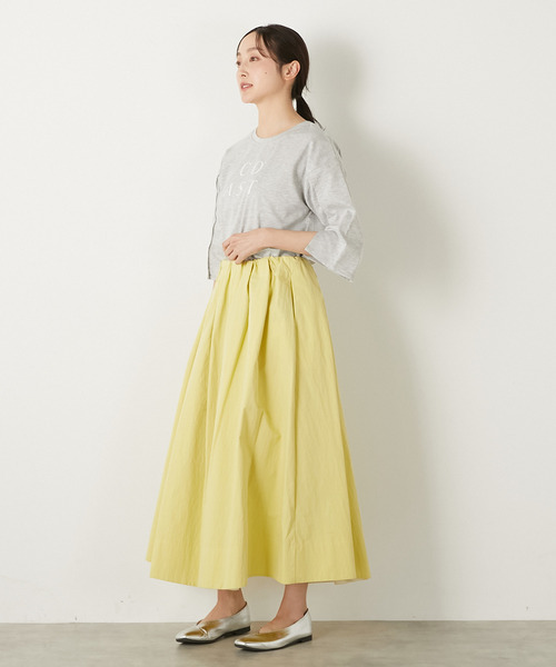 MELROSE claire(メルローズ クレール)の「ローマプリントTシャツ(Tシャツ/カットソー・レディース・ブラック/トップグレー/ホワイト・FREE)」の7枚目の写真