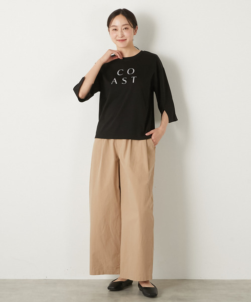 MELROSE claire(メルローズ クレール)の「ローマプリントTシャツ(Tシャツ/カットソー・レディース・ブラック/トップグレー/ホワイト・FREE)」の19枚目の写真