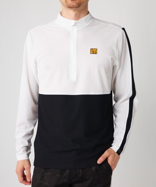 Loudmouth/ラウドマウス】ハーフジップ長袖シャツ モックネック