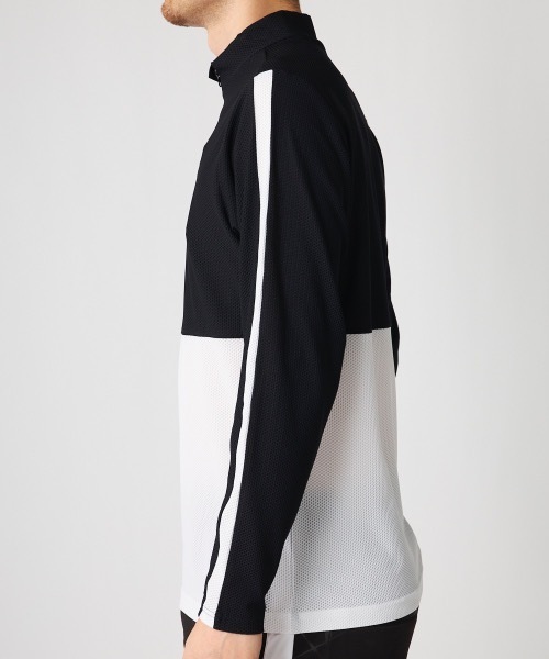 Loudmouth/ラウドマウス】ハーフジップ長袖シャツ モックネック