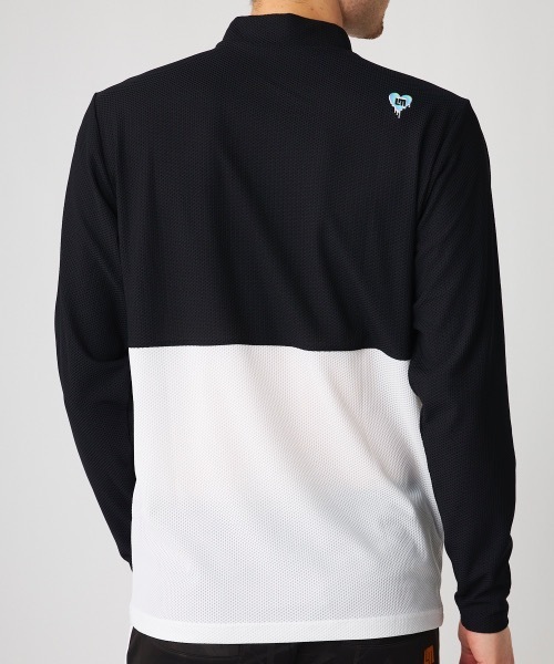 Loudmouth/ラウドマウス】ハーフジップ長袖シャツ モックネック