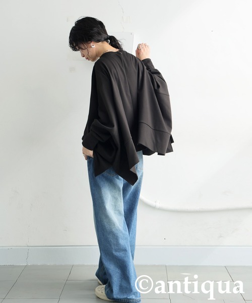 antiqua(アンティカ)の「モードワイドトップス(その他トップス・レディース・ホワイト/ブルー/ブラック・ONESIZE)」の14枚目の写真