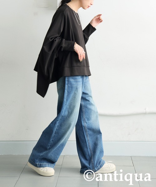 antiqua(アンティカ)の「モードワイドトップス(その他トップス・レディース・ホワイト/ブルー/ブラック・ONESIZE)」の13枚目の写真