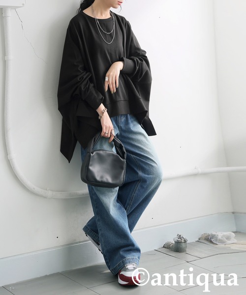 antiqua(アンティカ)の「モードワイドトップス(その他トップス・レディース・ホワイト/ブルー/ブラック・ONESIZE)」の11枚目の写真