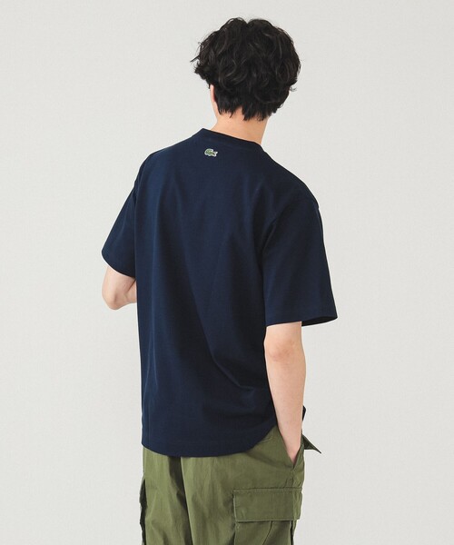 LACOSTE（ラコステ）の「【別注】LACOSTE / バッジ カノコ Tシャツ（Tシャツ/カットソー・メンズ・ブラック/ライトブルー/ホワイト/ネイビー・1/2/3/4/5）」の5枚目の写真
