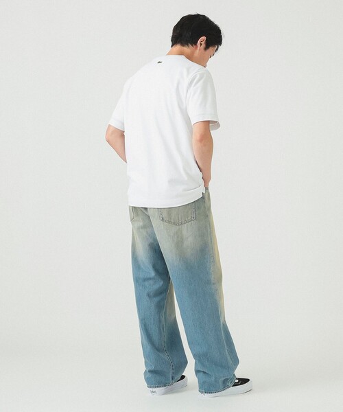 LACOSTE（ラコステ）の「【別注】LACOSTE / バッジ カノコ Tシャツ（Tシャツ/カットソー・メンズ・ブラック/ライトブルー/ホワイト/ネイビー・1/2/3/4/5）」の11枚目の写真