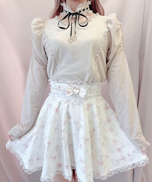 ROJITA（ロジータ）の「ビジューチェーンシアートップス（Tシャツ/カットソー・レディース・ブラック/ホワイト/ピンク・FREE）」の20枚目の写真