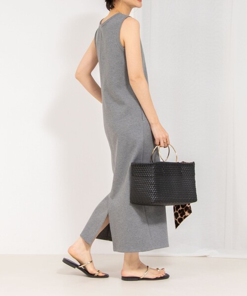 NOLLEY’S（ノーリーズ）の「【MD 二見☆別注】ウォッシャブルダブルフェイスカットワンピース（ワンピース・レディース・ブラック/グレー・38）」の8枚目の写真