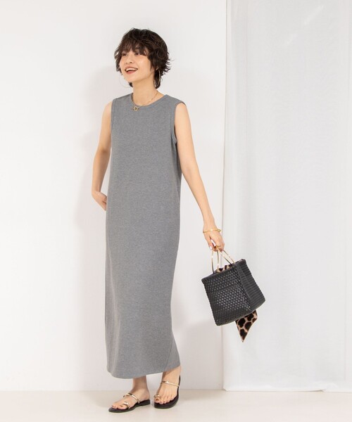 NOLLEY’S（ノーリーズ）の「【MD 二見☆別注】ウォッシャブルダブルフェイスカットワンピース（ワンピース・レディース・ブラック/グレー・38）」の9枚目の写真