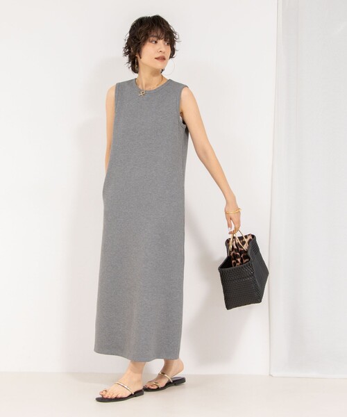 NOLLEY’S（ノーリーズ）の「【MD 二見☆別注】ウォッシャブルダブルフェイスカットワンピース（ワンピース・レディース・ブラック/グレー・38）」の10枚目の写真