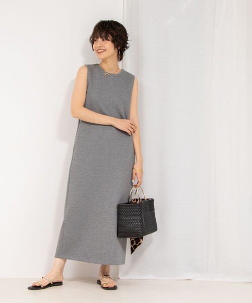 NOLLEY’S（ノーリーズ）の「【MD 二見☆別注】ウォッシャブルダブルフェイスカットワンピース（ワンピース・レディース・ブラック/グレー・38）」の11枚目の写真