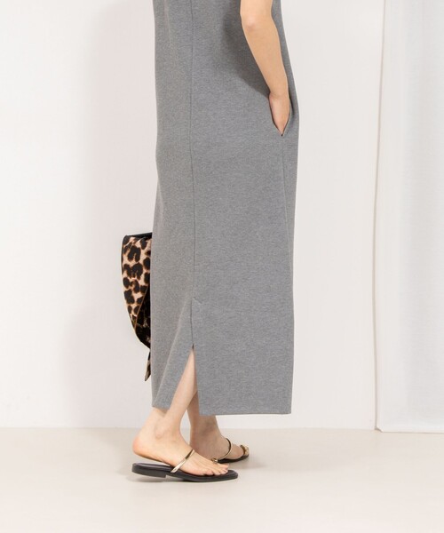 NOLLEY’S（ノーリーズ）の「【MD 二見☆別注】ウォッシャブルダブルフェイスカットワンピース（ワンピース・レディース・ブラック/グレー・38）」の13枚目の写真