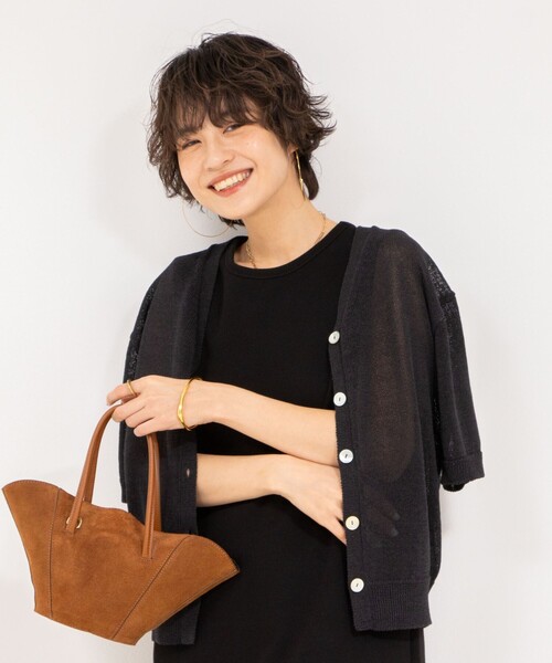 NOLLEY’S（ノーリーズ）の「【MD 二見☆別注】ウォッシャブルダブルフェイスカットワンピース（ワンピース・レディース・ブラック/グレー・38）」の16枚目の写真