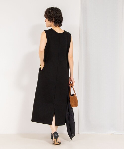 NOLLEY’S（ノーリーズ）の「【MD 二見☆別注】ウォッシャブルダブルフェイスカットワンピース（ワンピース・レディース・ブラック/グレー・38）」の18枚目の写真