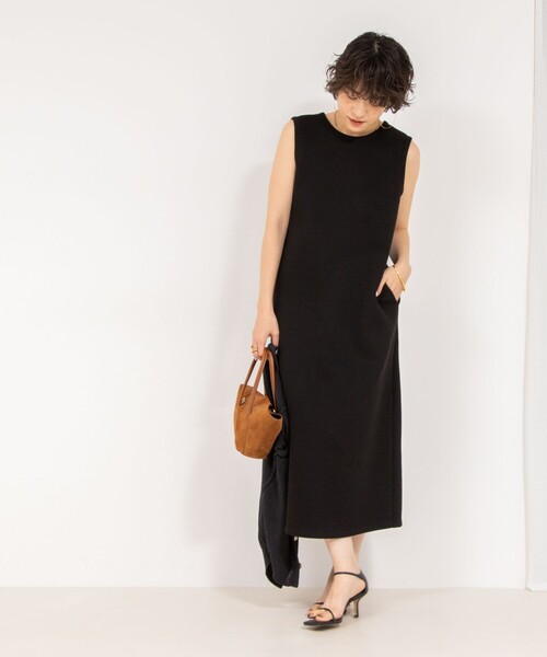 NOLLEY’S（ノーリーズ）の「【MD 二見☆別注】ウォッシャブルダブルフェイスカットワンピース（ワンピース・レディース・ブラック/グレー・38）」の20枚目の写真