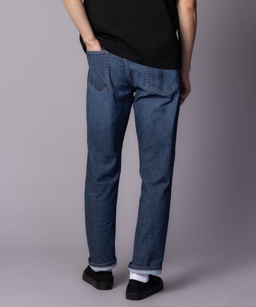 NAVY(ネイビー)の「NAVY SARARI COOLデニムストレートパンツ【冷感 ドライ ストレッチ】(デニムパンツ・メンズ・ワンウォッシュ/ブルー系その他・S/M/L/XL/XXL)」の6枚目の写真