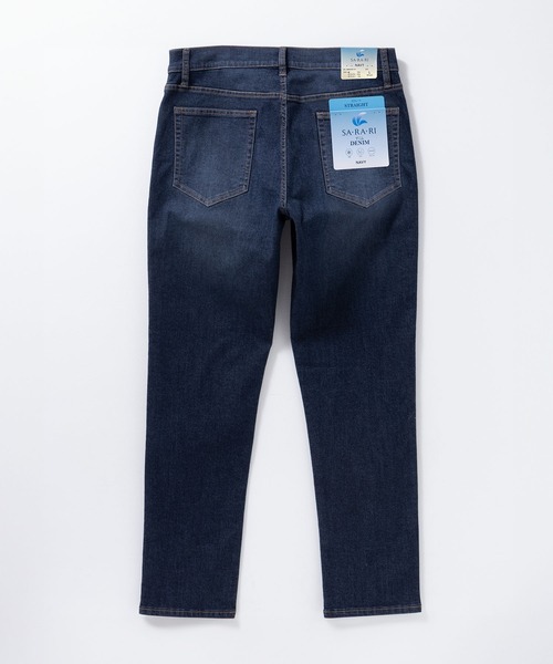 NAVY(ネイビー)の「NAVY SARARI COOLデニムストレートパンツ【冷感 ドライ ストレッチ】(デニムパンツ・メンズ・ワンウォッシュ/ブルー系その他・S/M/L/XL/XXL)」の18枚目の写真