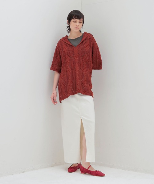 venit（ヴェニット）の「VENIT / popcorn sailor color knit(ポップコーンセーラーカラーニット VEK-7503-A)（ニット/セーター・レディース・ブラック/ブラウン・38）」の9枚目の写真
