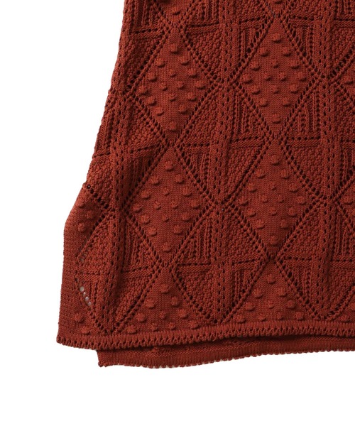 venit（ヴェニット）の「VENIT / popcorn sailor color knit(ポップコーンセーラーカラーニット VEK-7503-A)（ニット/セーター・レディース・ブラック/ブラウン・38）」の14枚目の写真