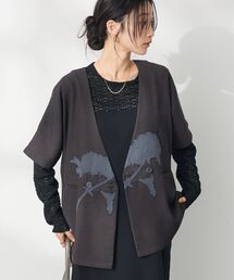 刺繍カラーレスジャケット