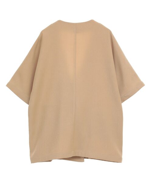 CRAFT STANDARD BOUTIQUE（クラフトスタンダードブティック）の「刺繍カラーレスジャケット（テーラードジャケット・レディース・ダークグレー/ベージュ・FREE）」の16枚目の写真