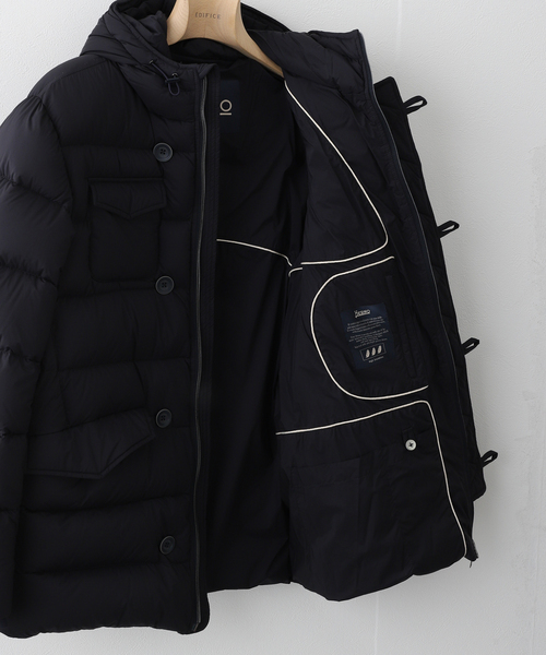 HERNO(ヘルノ)の「HERNO (ヘルノ) Legend 4 Pocket Down Coat PI004ULE(ダウンジャケット/コート・メンズ・ネイビー・52/50)」の4枚目の写真