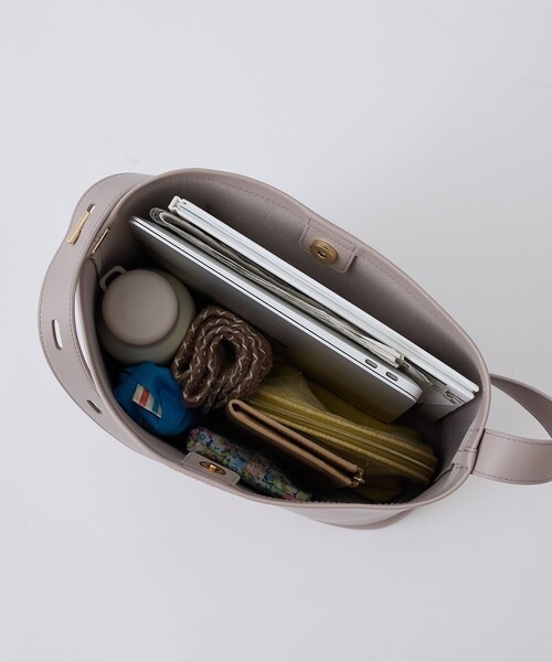 ROPE' PICNIC（ロペピクニック）の「【販売終了】【A4対応】2WAYショルダートートバッグ/通勤対応（トートバッグ・レディース・ホワイト/ブラック/グレー・FREE）」の20枚目の写真