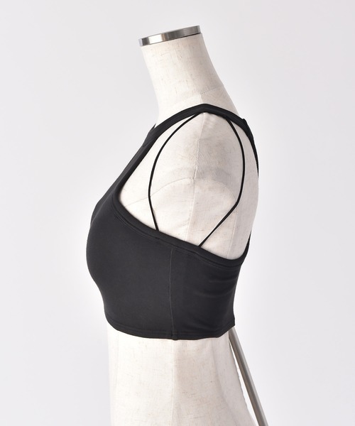 AKTE(アクテ)の「【AKTE × AMPHI】アメリカンスリーブブラトップ(キャミソール・レディース・サンドベージュ/ブラック・FREE)」の13枚目の写真