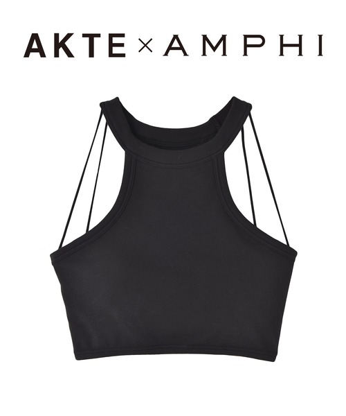 AKTE(アクテ)の「【AKTE × AMPHI】アメリカンスリーブブラトップ(キャミソール・レディース・サンドベージュ/ブラック・FREE)」の22枚目の写真
