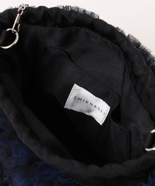 SHEL'TTER ORIGINAL（シェルターオリジナル）の「配色チュール2WAYドロストショルダーバッグ（ショルダーバッグ・レディース・キャメル/ネイビー・FREE）」の5枚目の写真