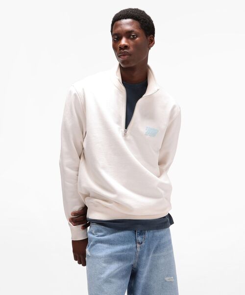 レギュラーバブルロゴクォータージッププルオーバー