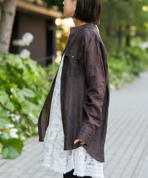 ブラウス シャツ IENA LA BOUCLE ラミーシアーシャツ レディース IENA LA BOUCLE ラミーシアーシャツ（シャツ／ブラウス）｜IENA
