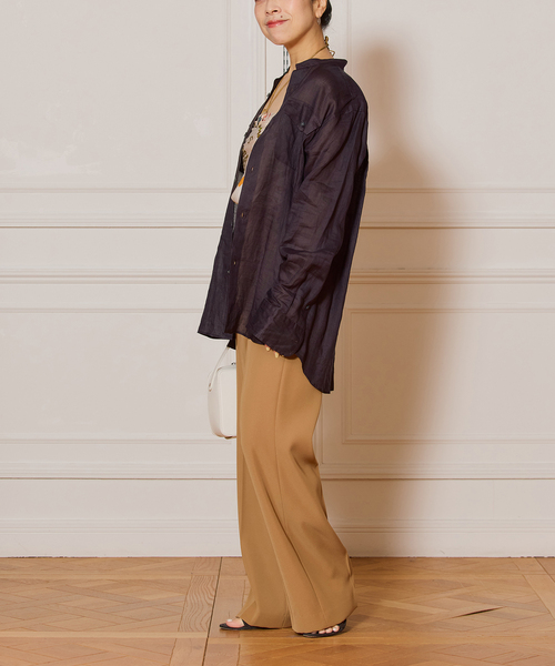 ブラウス シャツ IENA LA BOUCLE ラミーシアーシャツ レディース IENA LA BOUCLE ラミーシアーシャツ（シャツ／ブラウス）｜IENA