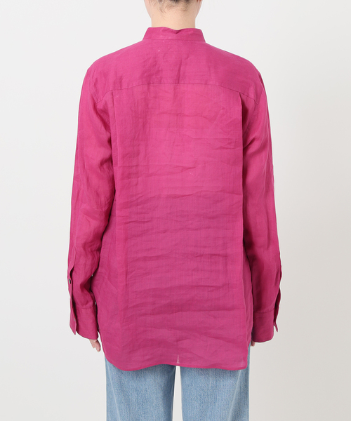 IENA LA BOUCLE（イエナラブークル）の「IENA LA BOUCLE ラミーシアーシャツ（シャツ/ブラウス・レディース・ブラウン/ピンク・FREE）」の8枚目の写真