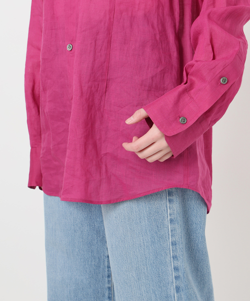IENA LA BOUCLE（イエナラブークル）の「IENA LA BOUCLE ラミーシアーシャツ（シャツ/ブラウス・レディース・ブラウン/ピンク・FREE）」の11枚目の写真