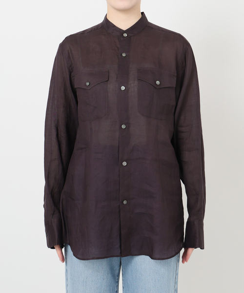 IENA LA BOUCLE（イエナラブークル）の「IENA LA BOUCLE ラミーシアーシャツ（シャツ/ブラウス・レディース・ブラウン/ピンク・FREE）」の15枚目の写真