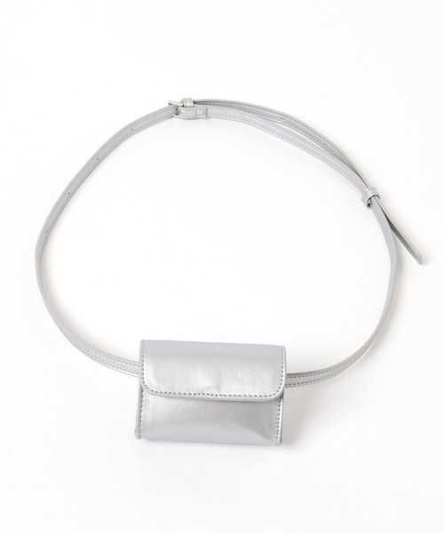 LEPSIM(レプシィム)の「Wポーチベルトバッグ 326230(ボディバッグ/ウエストポーチ・レディース・シルバー/ブラック/グリーン・ONE SIZE)」の16枚目の写真