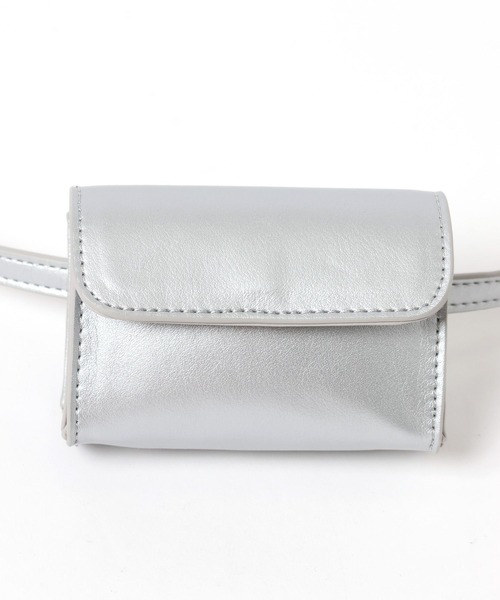 LEPSIM(レプシィム)の「Wポーチベルトバッグ 326230(ボディバッグ/ウエストポーチ・レディース・シルバー/ブラック/グリーン・ONE SIZE)」の15枚目の写真