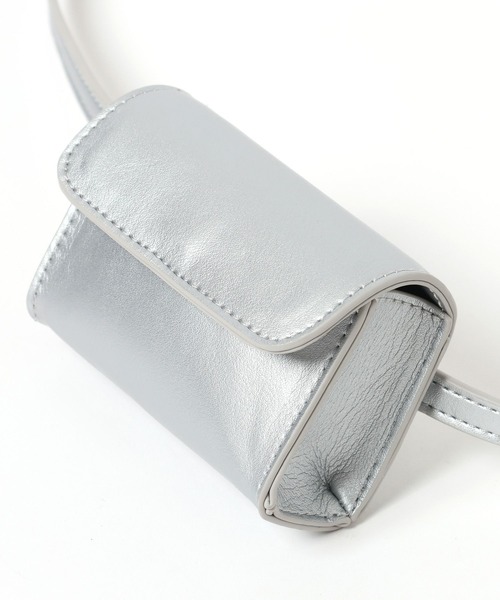 LEPSIM(レプシィム)の「Wポーチベルトバッグ 326230(ボディバッグ/ウエストポーチ・レディース・シルバー/ブラック/グリーン・ONE SIZE)」の12枚目の写真