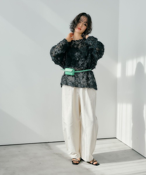 LEPSIM(レプシィム)の「Wポーチベルトバッグ 326230(ボディバッグ/ウエストポーチ・レディース・シルバー/ブラック/グリーン・ONE SIZE)」の20枚目の写真