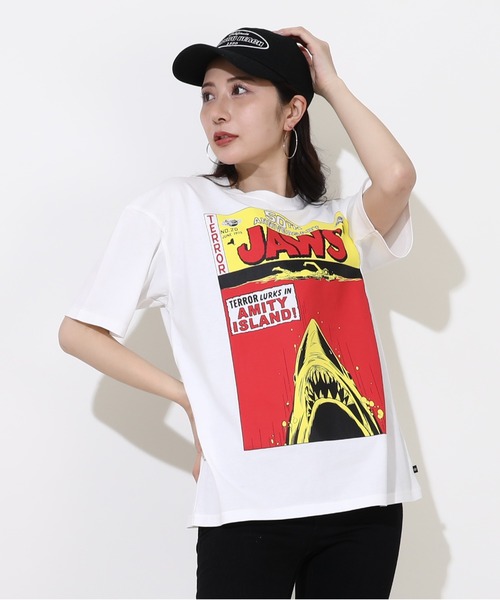 BABYDOLL(ベビードール)の「【綿100%】 親子お揃い JAWS ジョーズ グラフィックTシャツ 0371A(Tシャツ/カットソー・メンズ・ホワイト・S/M/L/XL)」の4枚目の写真