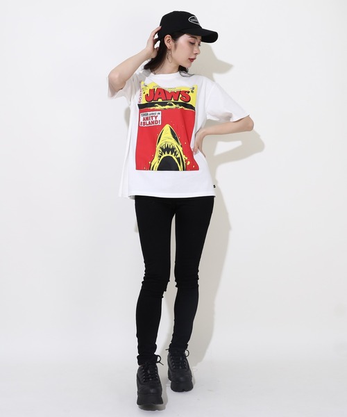 BABYDOLL(ベビードール)の「【綿100%】 親子お揃い JAWS ジョーズ グラフィックTシャツ 0371A(Tシャツ/カットソー・メンズ・ホワイト・S/M/L/XL)」の7枚目の写真