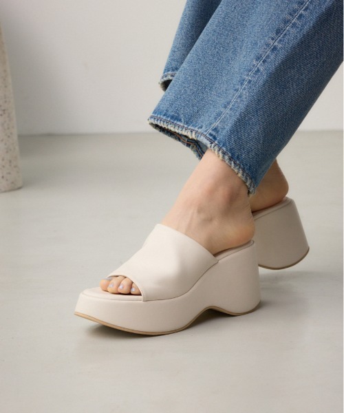 セール】プラットフォームミュールサンダル（サンダル）｜AZUL BY