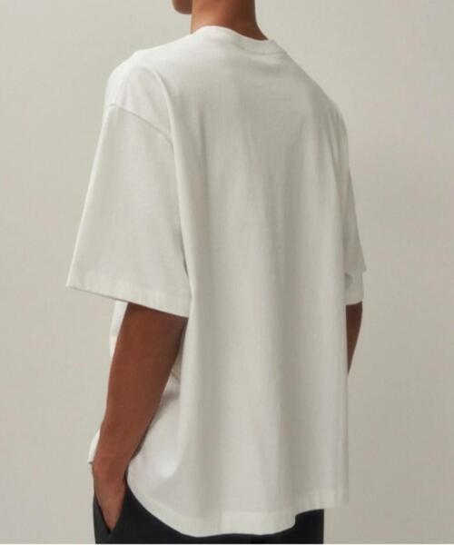 ATON(エイトン)の「ATON (エイトン)FRESCA PLATE | LOOSE FIT T-SHIRT(Tシャツ/カットソー・メンズ・ホワイト/チャコールグレー・4/2/6)」の10枚目の写真