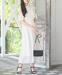 ラッフルスリーブワンピース
