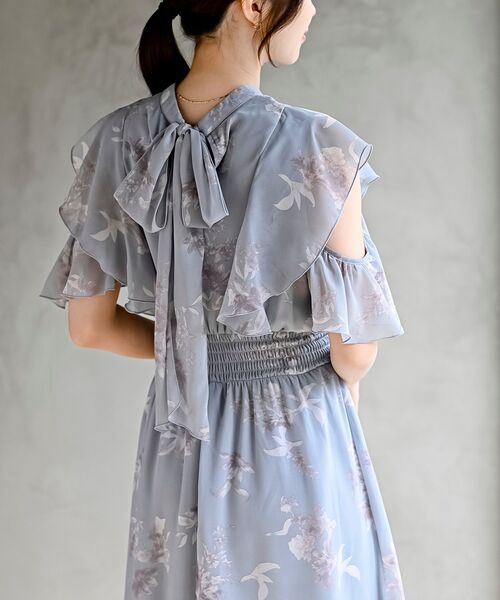 美品 リフレクト ラッフルスリーブワンピース ローズ色 リフレクト】5月ワンピースコレクション♪ | リフレクト