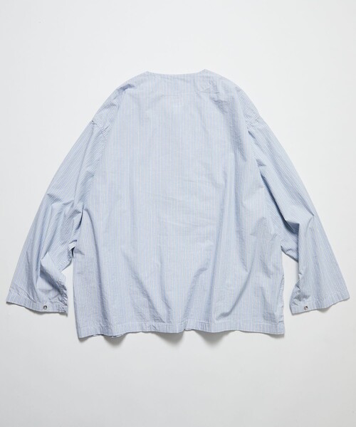 HINSON(ヒンソン)の「HINSON/ヒンソン フルジップカーディガン ロングスリーブシャツ/ブロード(シャツ/ブラウス・メンズ・その他13/ブラック/サックスブルー/グレー・MEDIUM/LARGE)」の10枚目の写真