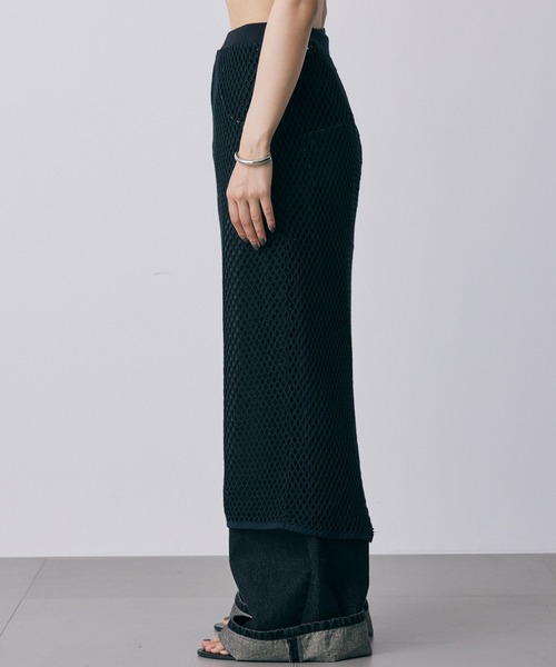 ＋81BRANCA（ハチイチブランカ）の「【81BRANCA】BIGメッシュスカート（スカート・レディース・ブラック・フリー）」の8枚目の写真